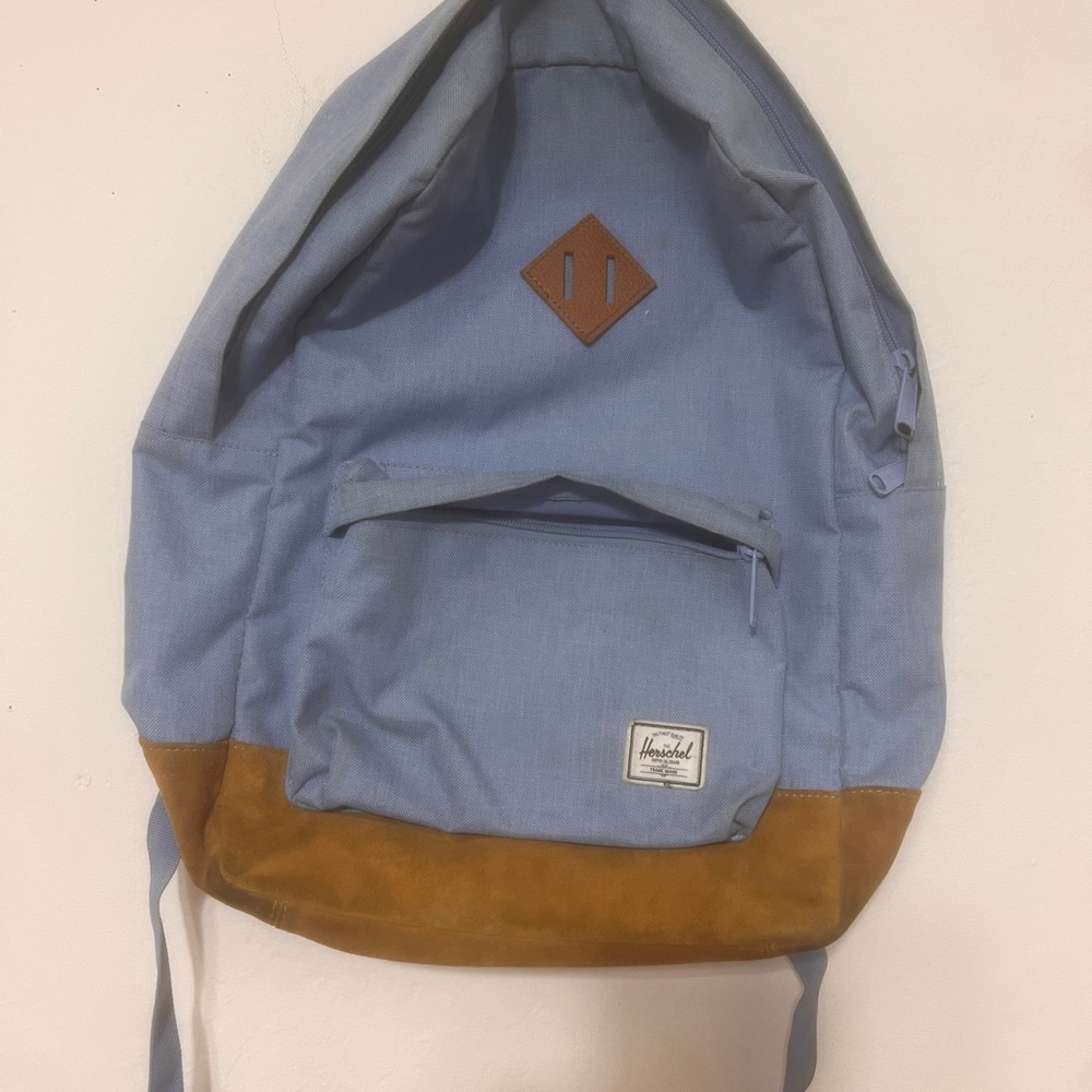 Herschel Supply Company Light Blue and Tan Backpack >⩊<